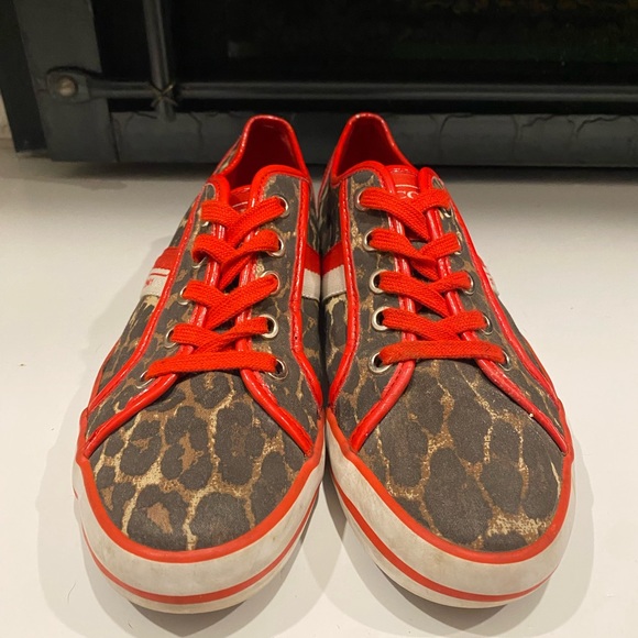 Cheetah Print Coach Tennis Shoes - Picture 4 of 8